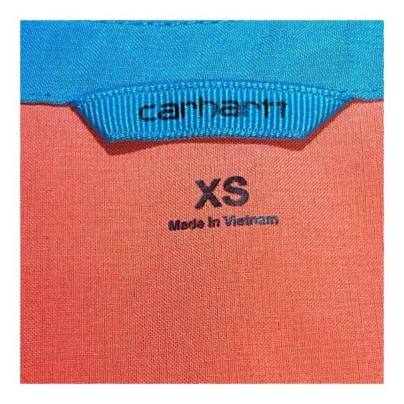 Carhartt Force Women's XS Coral Peach Scrub Top Pocket Quick-Dry Performance - Picture 4 of 7